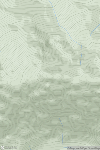 Thumbnail image for Sgurr na h-Aide [Mallaig to Fort William] showing contour plot for surrounding peak
